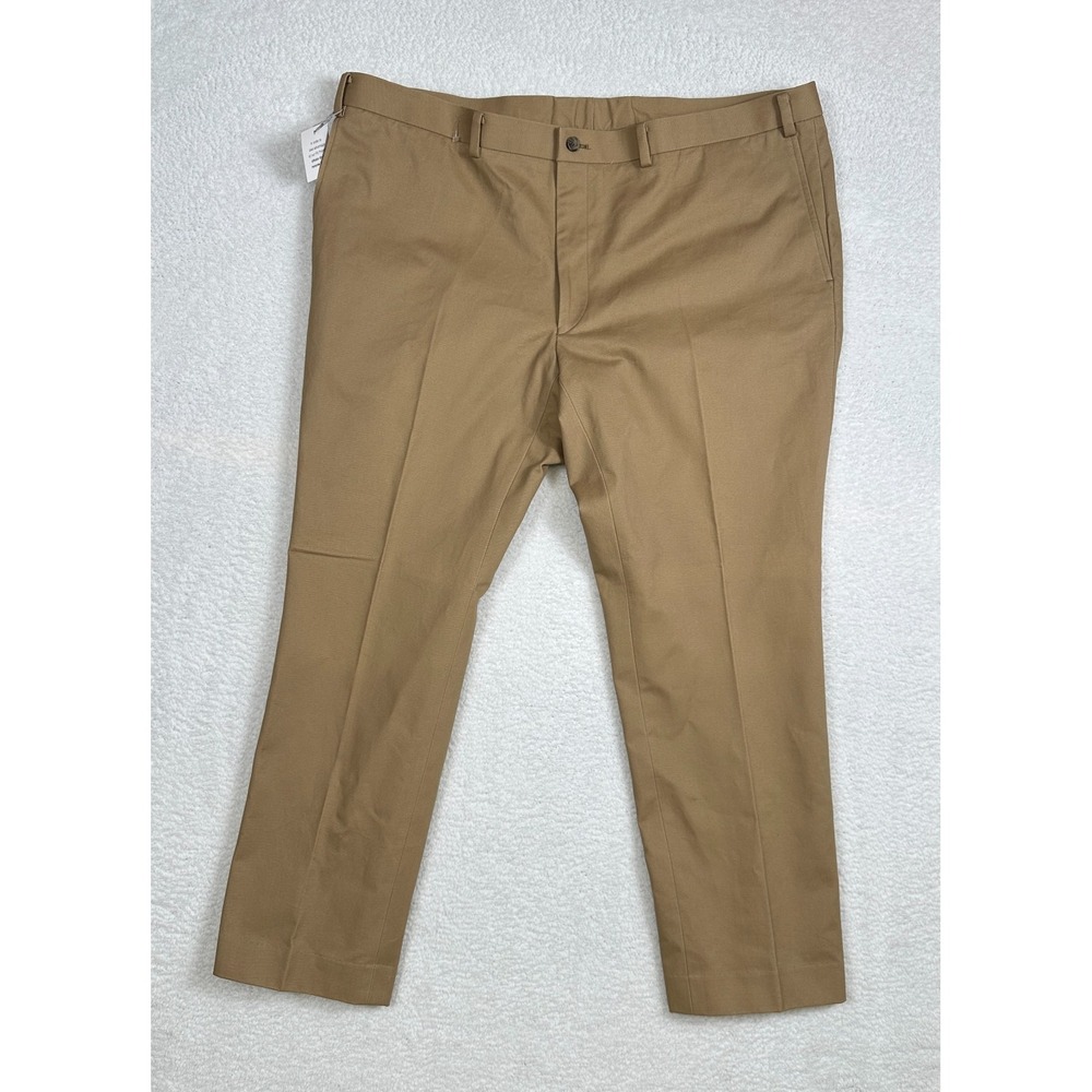 Indochino Men's Khaki Cotton Pants 42"‎ Waist Slim Fit 27.5" Inseam New